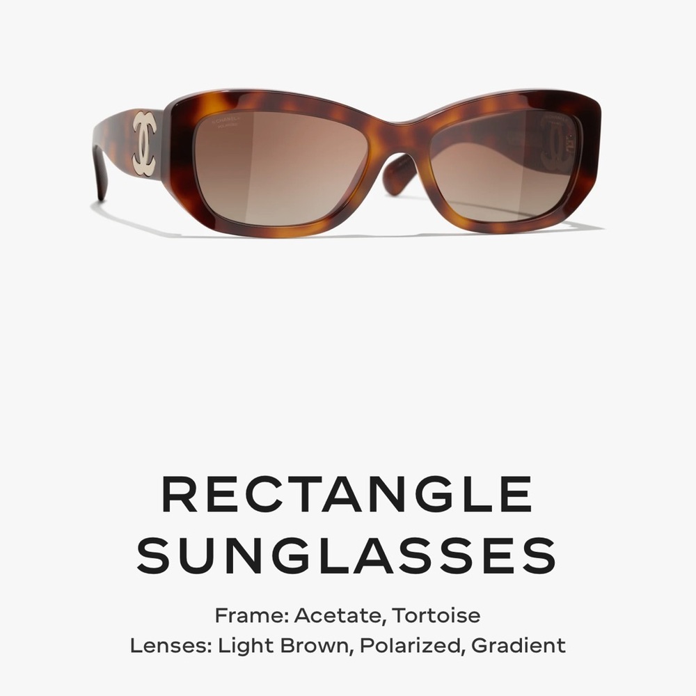 CHANEL Brown Tortoise Sunglasses